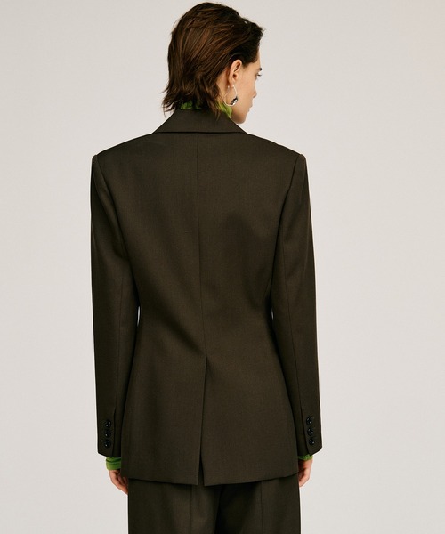 PRANK PROJECT（プランクプロジェクト）の「【2026Autumn Pre-Order】シェイプフォルムジャケット / Shaped Form Jacket（テーラードジャケット・レディース・カーキ/ブラック・FREE）」の6枚目の写真