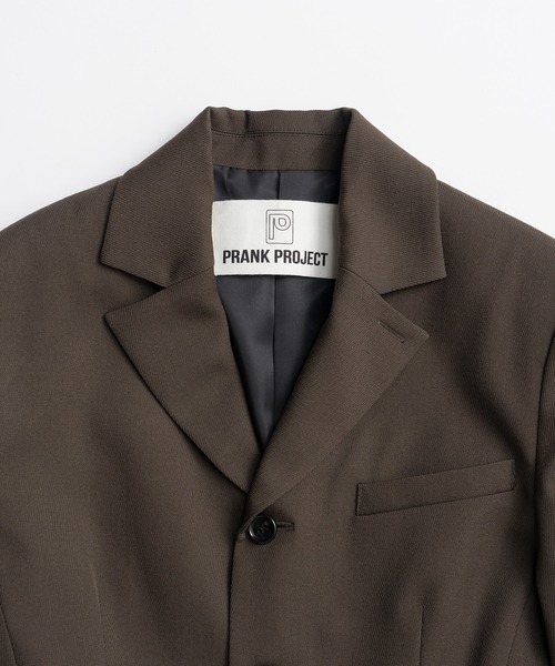 PRANK PROJECT（プランクプロジェクト）の「【2026Autumn Pre-Order】シェイプフォルムジャケット / Shaped Form Jacket（テーラードジャケット・レディース・カーキ/ブラック・FREE）」の11枚目の写真