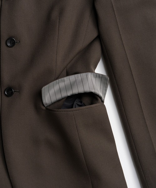 PRANK PROJECT（プランクプロジェクト）の「【2026Autumn Pre-Order】シェイプフォルムジャケット / Shaped Form Jacket（テーラードジャケット・レディース・カーキ/ブラック・FREE）」の16枚目の写真