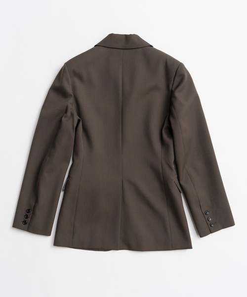 PRANK PROJECT（プランクプロジェクト）の「【2026Autumn Pre-Order】シェイプフォルムジャケット / Shaped Form Jacket（テーラードジャケット・レディース・カーキ/ブラック・FREE）」の10枚目の写真