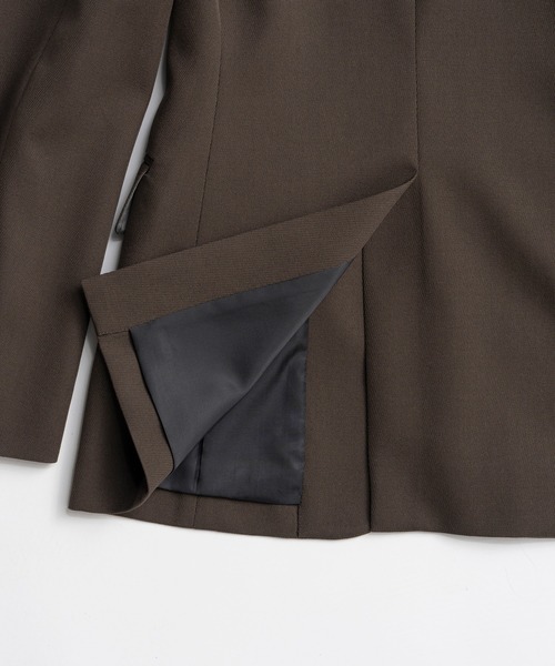 PRANK PROJECT（プランクプロジェクト）の「【2026Autumn Pre-Order】シェイプフォルムジャケット / Shaped Form Jacket（テーラードジャケット・レディース・カーキ/ブラック・FREE）」の13枚目の写真