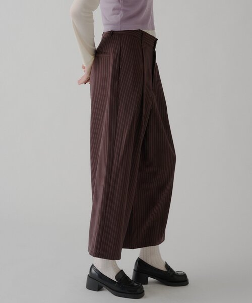 WHIMSIC(ウィムジック)の「【UNISEX/2サイズ展開】ガウチョパンツ(その他パンツ・メンズ・ブラック/ブラウン・2/1)」の1枚目の写真