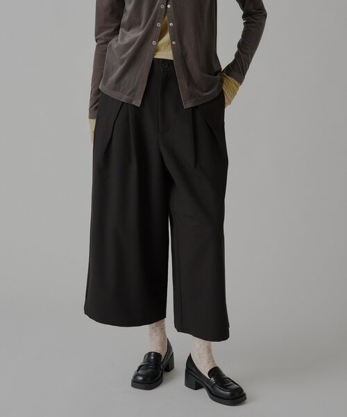 WHIMSIC(ウィムジック)の「【UNISEX/2サイズ展開】ガウチョパンツ(その他パンツ・メンズ・ブラック/ブラウン・2/1)」の3枚目の写真
