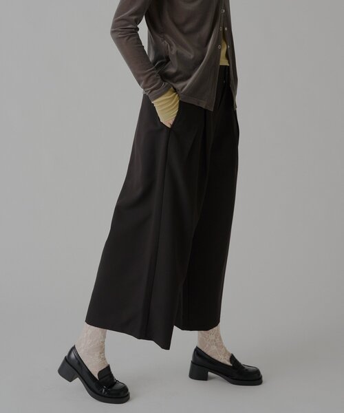 WHIMSIC(ウィムジック)の「【UNISEX/2サイズ展開】ガウチョパンツ(その他パンツ・メンズ・ブラック/ブラウン・2/1)」の4枚目の写真