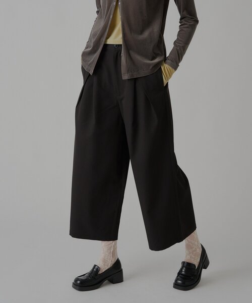 WHIMSIC(ウィムジック)の「【UNISEX/2サイズ展開】ガウチョパンツ(その他パンツ・メンズ・ブラック/ブラウン・2/1)」の5枚目の写真