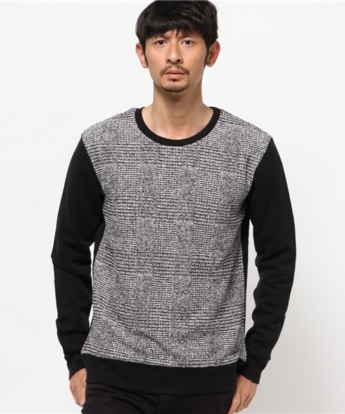 Lui's（ルイス）の「Lui's(ルイス) 胸切替カットソー（Tシャツ/カットソー・メンズ・ホワイト/ブラック・SMALL/MEDIUM）」の2枚目の写真