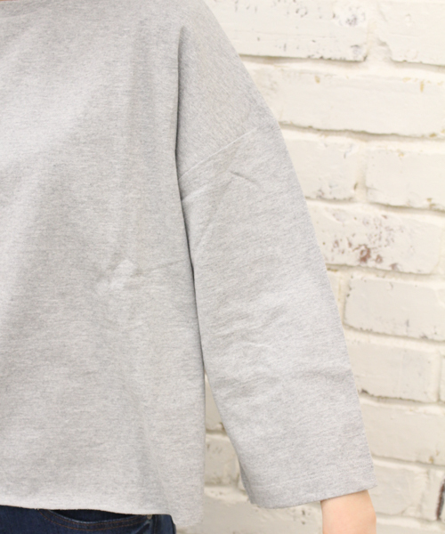 CIAOPANIC（チャオパニック）の「【Ciaopanic】ショート丈ＢＩＧスリーブＴシャツ（Tシャツ/カットソー・レディース・ホワイト/グレー/ブラウン/ネイビー/ライトブルー・FREE）」の9枚目の写真