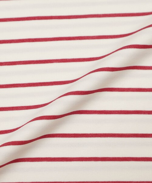 MACKINTOSH LONDON(マッキントッシュ ロンドン)の「【The Essential Collection】プレーティング天竺ボーダープルオーバー(Tシャツ/カットソー・レディース・レッド系その他4・40/38)」の7枚目の写真