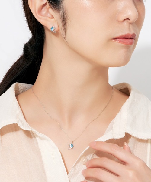 K10 ホワイトゴールド イルカ ネックレス（ネックレス）｜Jewel closet