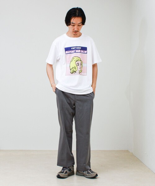 GLOSTER(グロスター)の「【THE DAYS/ザ デイ】CLASSIC HAIR TEE クラシックヘアTシャツ(Tシャツ/カットソー・メンズ・ホワイト・M/L)」の4枚目の写真