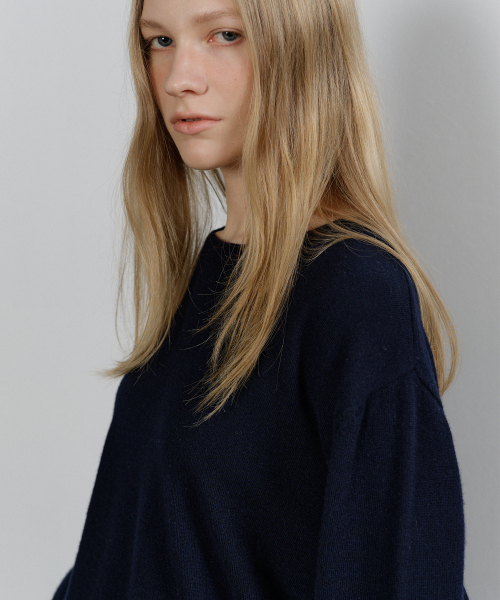 108POUND(108パウンド)の「Everyday Crew Neck Sweater_Navy(ニット/セーター・レディース・その他・FREE)」の2枚目の写真
