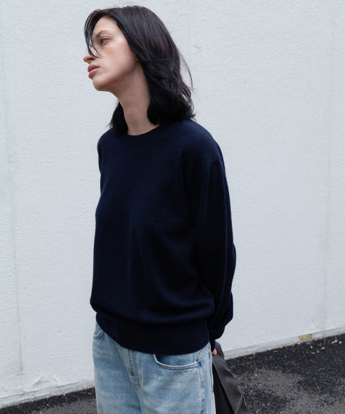 108POUND(108パウンド)の「Everyday Crew Neck Sweater_Navy(ニット/セーター・レディース・その他・FREE)」の3枚目の写真