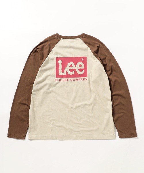 Lee(リー)の「Lee バックプリントLeeロゴ L/S Teeシャツ(Tシャツ/カットソー・メンズ・ブラック/ベージュ/ホワイト・MEDIUM/LARGE/X-LARGE/SMALL)」の3枚目の写真