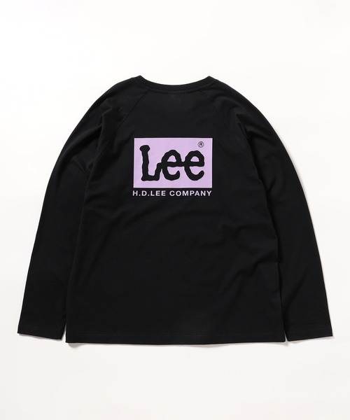 Lee(リー)の「Lee バックプリントLeeロゴ L/S Teeシャツ(Tシャツ/カットソー・メンズ・ブラック/ベージュ/ホワイト・MEDIUM/LARGE/X-LARGE/SMALL)」の1枚目の写真