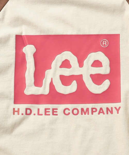 Lee(リー)の「Lee バックプリントLeeロゴ L/S Teeシャツ(Tシャツ/カットソー・メンズ・ブラック/ベージュ/ホワイト・MEDIUM/LARGE/X-LARGE/SMALL)」の7枚目の写真