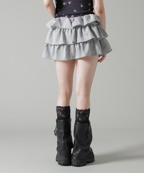 L.H.P(エルエイチピー)の「MAVYTH/メヴィス/FRILL SKIRT(スカート・レディース・ホワイト/グレー/ブラック・L/M)」の17枚目の写真