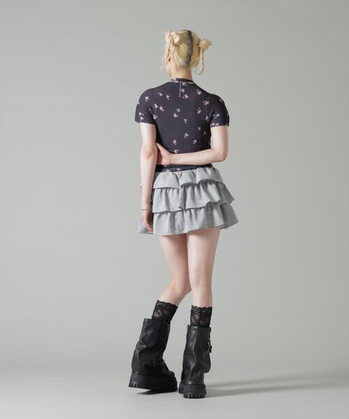 L.H.P(エルエイチピー)の「MAVYTH/メヴィス/FRILL SKIRT(スカート・レディース・ホワイト/グレー/ブラック・L/M)」の19枚目の写真