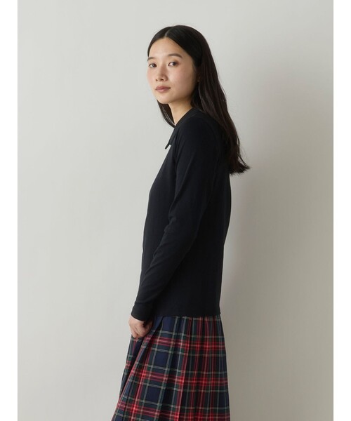 MidiUmi(ミディウミ)の「MidiUmi シャツカラープルオーバー(Tシャツ/カットソー・レディース・オフホワイト/ライトグレー/ライトブルー/ブラック・FREE)」の11枚目の写真