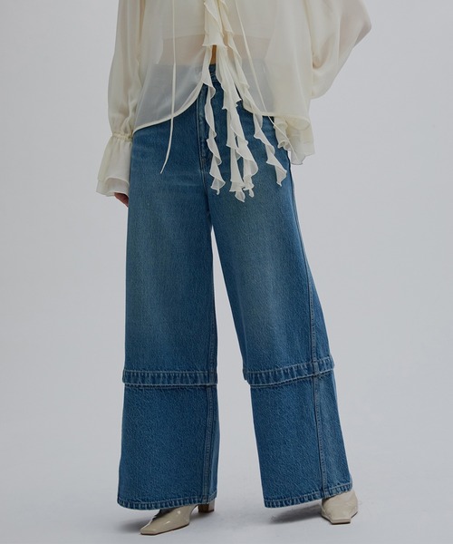 Ameri(アメリ)の「2WAY DETACHABLE DENIM PANTS(デニムパンツ・レディース・ブルー/チェリーピンク/ブラック・24inch/25inch/26inch)」の13枚目の写真