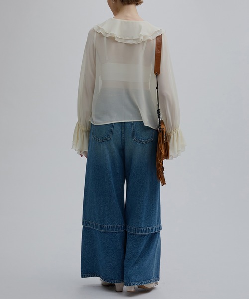 Ameri(アメリ)の「2WAY DETACHABLE DENIM PANTS(デニムパンツ・レディース・ブルー/チェリーピンク/ブラック・24inch/25inch/26inch)」の15枚目の写真