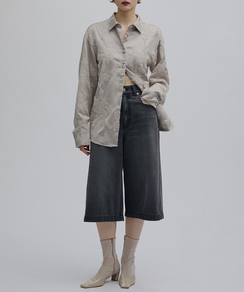 Ameri(アメリ)の「2WAY DETACHABLE DENIM PANTS(デニムパンツ・レディース・ブルー/チェリーピンク/ブラック・24inch/25inch/26inch)」の10枚目の写真