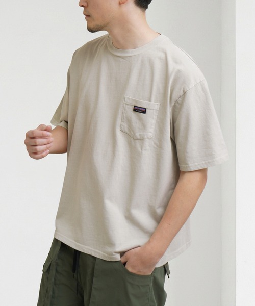 NILWAY(ニルウェイ)の「GERRY 天竺胸ポケットピグメントTシャツ(Tシャツ/カットソー・メンズ・ピンク/ブルー/アイボリー/ブラック・MEDIUM/X-LARGE/LARGE)」の2枚目の写真