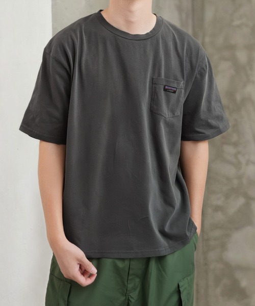 NILWAY(ニルウェイ)の「GERRY 天竺胸ポケットピグメントTシャツ(Tシャツ/カットソー・メンズ・ピンク/ブルー/アイボリー/ブラック・MEDIUM/X-LARGE/LARGE)」の10枚目の写真