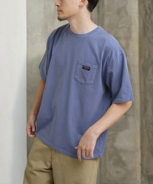 NILWAY(ニルウェイ)の「GERRY 天竺胸ポケットピグメントTシャツ(Tシャツ/カットソー・メンズ・ピンク/ブルー/アイボリー/ブラック・MEDIUM/X-LARGE/LARGE)」の19枚目の写真