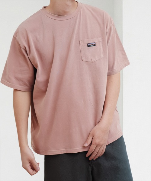 NILWAY(ニルウェイ)の「GERRY 天竺胸ポケットピグメントTシャツ(Tシャツ/カットソー・メンズ・ピンク/ブルー/アイボリー/ブラック・MEDIUM/X-LARGE/LARGE)」の5枚目の写真