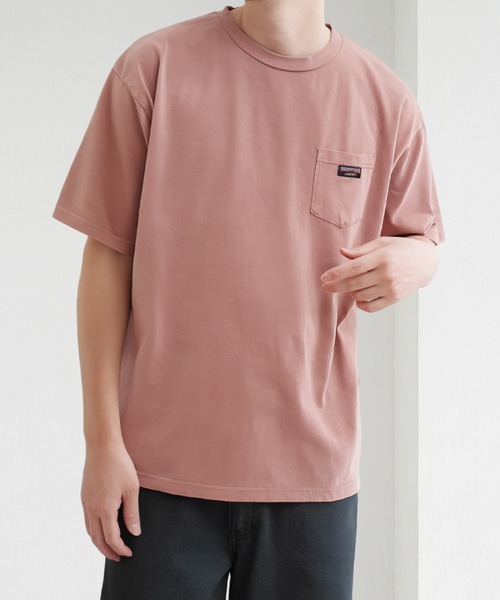NILWAY(ニルウェイ)の「GERRY 天竺胸ポケットピグメントTシャツ(Tシャツ/カットソー・メンズ・ピンク/ブルー/アイボリー/ブラック・MEDIUM/X-LARGE/LARGE)」の6枚目の写真