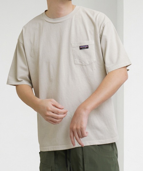 NILWAY(ニルウェイ)の「GERRY 天竺胸ポケットピグメントTシャツ(Tシャツ/カットソー・メンズ・ピンク/ブルー/アイボリー/ブラック・MEDIUM/X-LARGE/LARGE)」の17枚目の写真