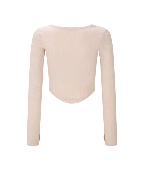 PLEASENOFOLLOW(プリーズノーフォロー)の「26SS Barbie Squareneck Long Sleeve Top (Baby Pink)(Tシャツ/カットソー・レディース・その他・FREE)」の3枚目の写真