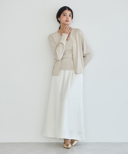 YECCA VECCA(イェッカヴェッカ)の「【マシンウォッシャブル】レースニットアンサンブル【2点SET】(カーディガン/ボレロ・レディース・ブラウン/アイボリー/ブラック・FREE)」の19枚目の写真