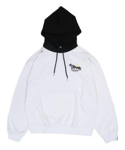 Ha-Li-C STORE(ハリックストア)の「ウサギ ラクガキロゴパーカー(パーカー・メンズ・ホワイト/ダークグリーン/ブラック・MEDIUM/LARGE/X-LARGE)」の4枚目の写真