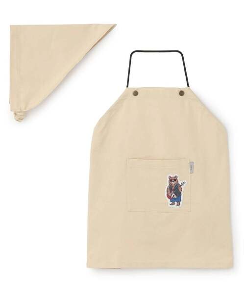 キッズエプロン 三角巾・収納バッグセット（エプロン）｜MKD.ZAKKA