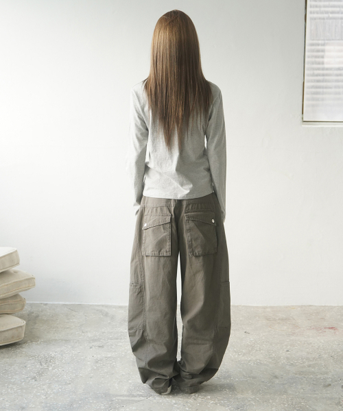 MIM the wardrobe(ミームザワードローブ)の「サイドポケットカーゴパンツ_ブラウン(その他パンツ・レディース・その他・X-SMALL/SMALL/MEDIUM/LARGE)」の3枚目の写真