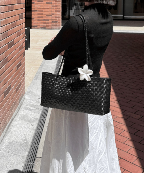 ORTICA（オルティカ）の「[ハンドメイド] ロティバッグ - ブラック (ウォッシャブルラタンバッグ)（ショルダーバッグ・レディース・その他・FREE）」の2枚目の写真
