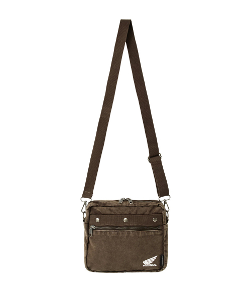 PHYPS MOTORCYCLE（フィップスモーターサイクル）の「Washed Field Mini Cross Bag Brown（メッセンジャーバッグ・レディース・その他・FREE）」の2枚目の写真