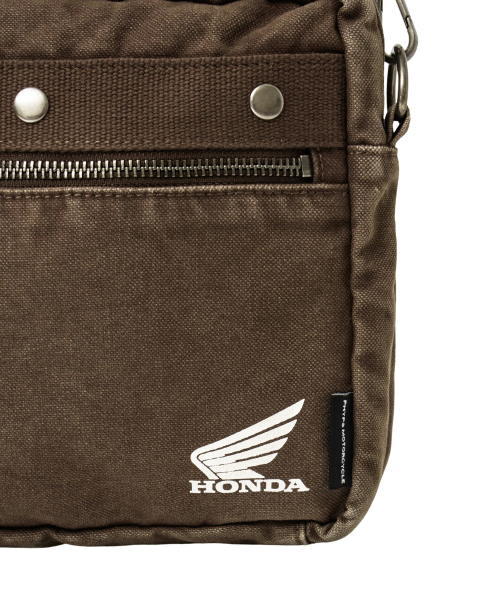 PHYPS MOTORCYCLE（フィップスモーターサイクル）の「Washed Field Mini Cross Bag Brown（メッセンジャーバッグ・レディース・その他・FREE）」の7枚目の写真