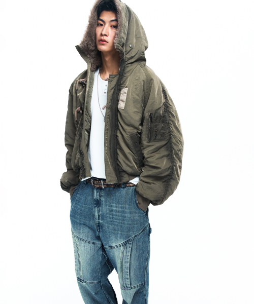 RSSC（アールエスエスシー）の「OVERDYED N-2B BOMBER JACKET - KHAKI（ブルゾン・レディース・その他・1/2）」の2枚目の写真