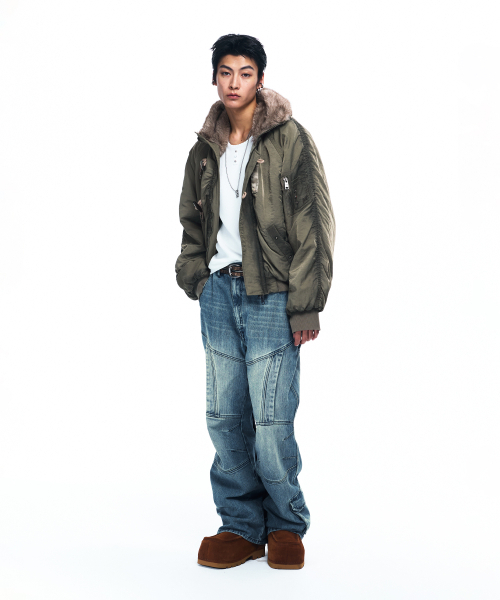 RSSC（アールエスエスシー）の「OVERDYED N-2B BOMBER JACKET - KHAKI（ブルゾン・レディース・その他・1/2）」の3枚目の写真