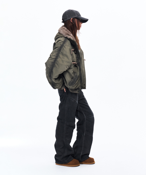 RSSC（アールエスエスシー）の「OVERDYED N-2B BOMBER JACKET - KHAKI（ブルゾン・レディース・その他・1/2）」の6枚目の写真