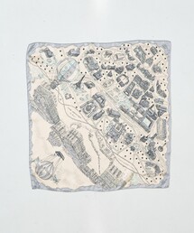 manipuri（マニプリ）の「【manipuri/マニプリ】ヴォヤージュ・ア・パリ 65×65 シルク/スカーフ/バンダナ/日本製（バンダナ/スカーフ）」