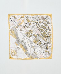 manipuri（マニプリ）の「【manipuri/マニプリ】ヴォヤージュ・ア・パリ 65×65 シルク/スカーフ/バンダナ/日本製（バンダナ/スカーフ）」