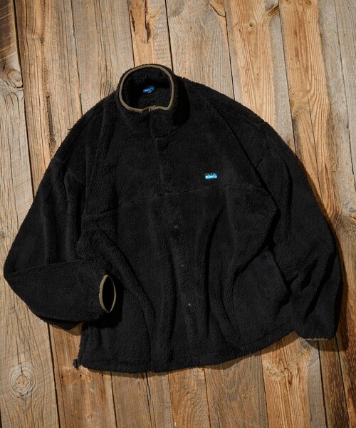 KAVU(カブー)の「KAVU/カブー 限定展開 KAVU×FREAK'S STORE / カブ― 別注 シャギー フリース ブルゾン(ブルゾン・メンズ・グレイッシュベージュ/ブラウン/ネイビー/ブラック・SMALL/MEDIUM/LARGE)」の7枚目の写真