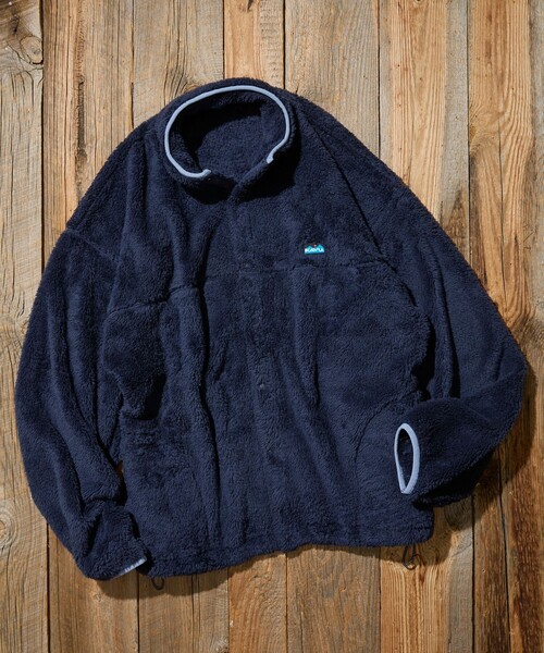 KAVU(カブー)の「KAVU/カブー 限定展開 KAVU×FREAK'S STORE / カブ― 別注 シャギー フリース ブルゾン(ブルゾン・メンズ・グレイッシュベージュ/ブラウン/ネイビー/ブラック・SMALL/MEDIUM/LARGE)」の15枚目の写真