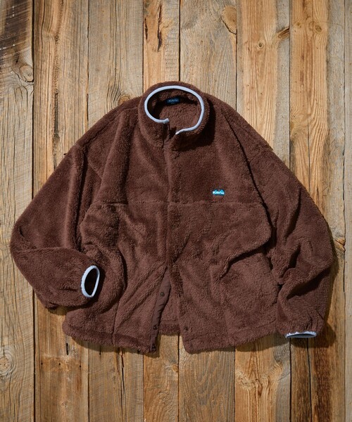 KAVU(カブー)の「KAVU/カブー 限定展開 KAVU×FREAK'S STORE / カブ― 別注 シャギー フリース ブルゾン(ブルゾン・メンズ・グレイッシュベージュ/ブラウン/ネイビー/ブラック・SMALL/MEDIUM/LARGE)」の16枚目の写真
