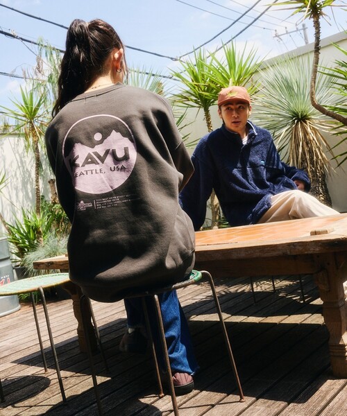 KAVU(カブー)の「KAVU/カブー 限定展開 KAVU×FREAK'S STORE / カブ― 別注 シャギー フリース ブルゾン(ブルゾン・メンズ・グレイッシュベージュ/ブラウン/ネイビー/ブラック・SMALL/MEDIUM/LARGE)」の21枚目の写真