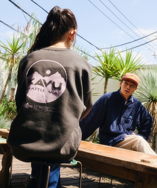 KAVU(カブー)の「KAVU/カブー 限定展開 KAVU×FREAK'S STORE / カブ― 別注 シャギー フリース ブルゾン(ブルゾン・メンズ・グレイッシュベージュ/ブラウン/ネイビー/ブラック・SMALL/MEDIUM/LARGE)」の22枚目の写真