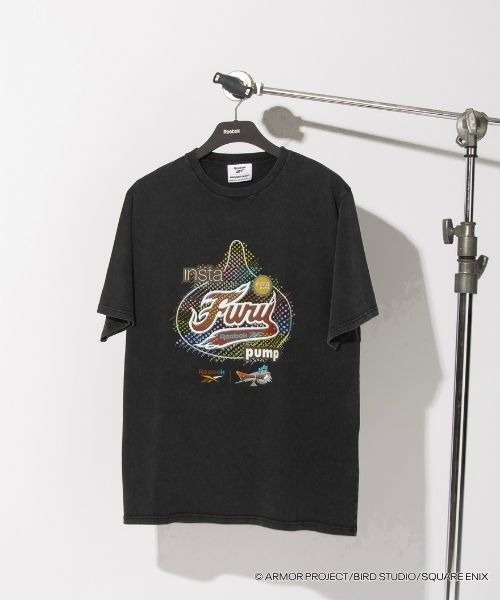Reebok（リーボック）の「ドラゴンクエスト x ヴィンテージTシャツ / DRAGON QUEST x VINTAGE TEE（Tシャツ/カットソー・メンズ・ブラック系その他2/ブラック×ホワイト/ブラック×イエロー/ブラック系その他3/ブラック×ライム/ブラック×グリーン/ブラック×ブルー/ブラック×レッド/ブラック×パープル/ブラック系その他/ブラック×グレー・X-LARGE/SMALL/MEDIUM/LARGE）」の5枚目の写真